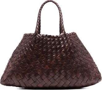 Dragon Diffusion Santa Croce Tote Bag Klein - Dames - Shoppers - Bruin - ONE Size - Leer - Tassen