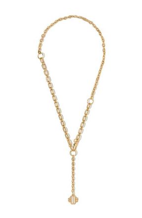 Maje Clover logo chain belt in Gold at Nordstrom, Size Small