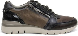 Pikolinos Womens Cantabria W4R Leather Sneaker In Dark Grey