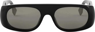 Fendi Signature Black Irregular Sunglasses