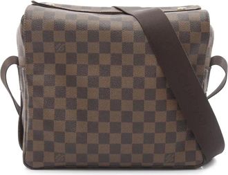 Louis Vuitton Borsa a tracolla Naviglio in tela Damier Eb&egrave;ne 2008 - Marrone