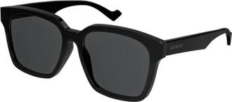Gucci Gg 0965Sa Zonnebril - Heren - Zonnebrillen - Zwart - 57 MM - Nylon - Accessoires