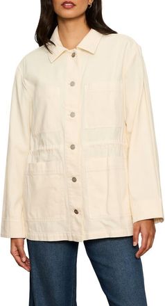 Sanctuary Greenhouse Cotton Jacket in Collagen White at Nordstrom, Size Xx-Small P