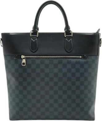 Louis Vuitton Pre-owned Tote Bags, female, Blue, Size: ONE SIZE Pre-owned Damier Cobalt Newport Tote