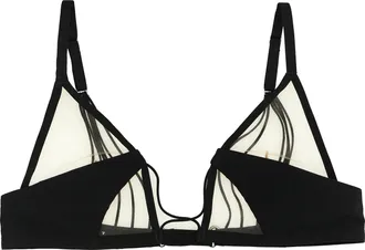 Rick Owens Black Nylon Womens Bra