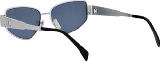 Celine Womens Sunglasses Silver-Blue Metal