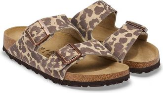 Birkenstock Su&egrave;de muiltjes met dubbele riem Arizona Rivet