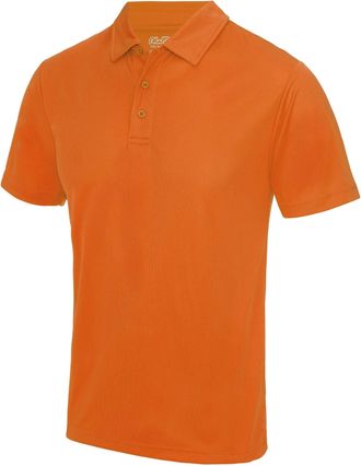 Just Cool Just Cool Mens Plain Sports Polo Shirt (XL) (Orange Crush)