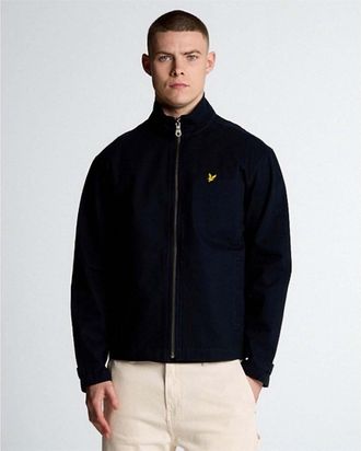 Lyle & Scott Mens And Neck Twill Jacket in Blue - Size X-Large