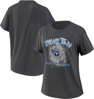 WEAR by Erin Andrews Womens WEAR by Erin Andrews Charcoal Tennessee Titans Boyfriend T-Shirt at Nordstrom, Size X-Small
