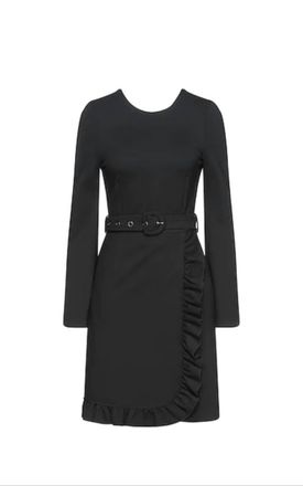 Sfizio Belted Dress In Black