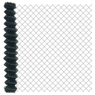 Berkfield Home Chain Link Fence Green 1.6x10 m Steel