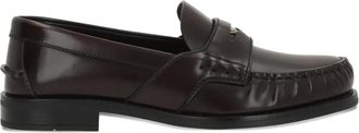 Prada Loafers met logoplakkaat - Bruin