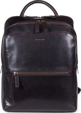 Howard London Byron Rugzak - Heren - Rugzakken - Bruin - ONE Size - Leer - Tassen
