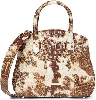 Brahmin Melbourne Rosetta Satche Cross Body Womens Handbags Summer Rodeo, Leather/Polyester