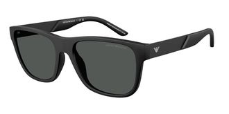 Emporio Armani EA4243F Asian Fit 5001T3 Mens Sunglasses Black Size 57