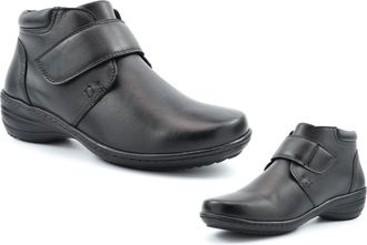 Generic Womens Wide Fit Boots Ladies Wide Fit Boots Size 5 Womens Leather Boot Ladies Ankle Boot Wedge Heels Low Wedge Heel Double E Width EE Width Genuine Le