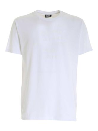 Karl Lagerfeld Logo print T-shirt in white