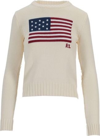 Ralph Lauren Flag Cn-Long Sleeve-Pullover