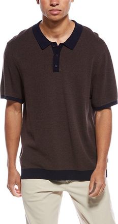 Onia Textured Knit Polo Shirt