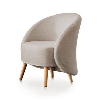 Talamo Italia Dmora - Sill&oacute;n Dabdal, Sill&oacute;n De Dise&ntilde;o Para La Sala De Estar., 100% Made In Italy, Sill&oacute;n Relax En Tela Tapizada, Cm 70x60h80, T&oacute;rtola
