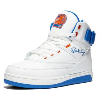 Ewing 33 Orion Strap Basketball Shoe - Mens, White/Royal/Orange, 9 UK