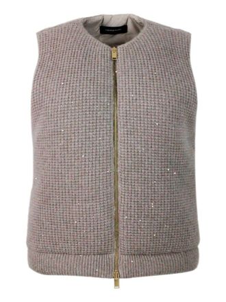 ベスト・ジレ FABIANA FILIPPI FW25 Tricot wool vest (CTD215F262L570 VR3) Fabiana Filippi: Gray Vests now up to −44% | Stylight