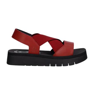 FLY London Dames, Schoenen, Rood, Maat: 41 EU Leer