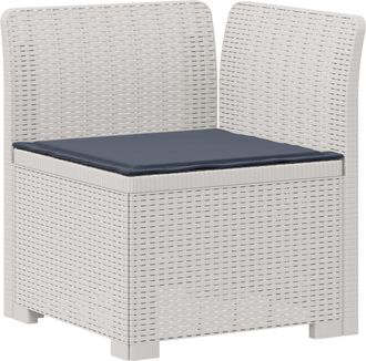 vidaXL Sill&oacute;n Individual De Jard&iacute;n Con Coj&iacute;n Apariencia De Ratan Pp Vidaxl