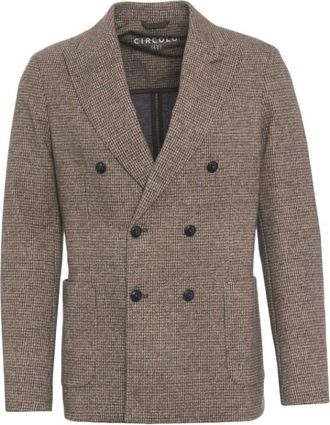 Circolo 1901 Double-breasted blazer - Heren - Jassen - Beige - Maat: XL Katoen
