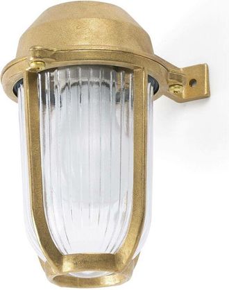 Faro Barcelona Faro Barcelona - Faro Borda - 1 Light Outdoor Wall Lantern Brass IP44, E27