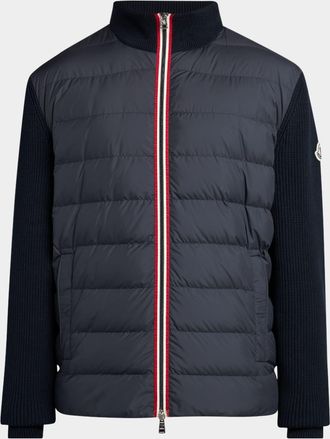 Moncler Mens Down Knit Jacket