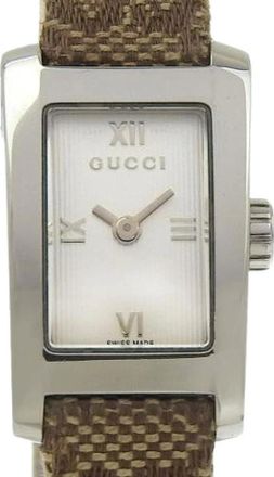 Gucci Pre-owned Watches, female, Gray, Size: ONE SIZE Pre-owned Stainless Steel Watch 8600L