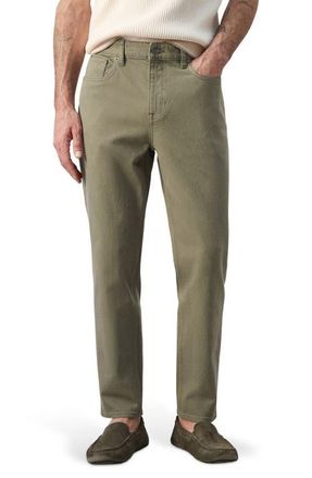 Mango Ben Tapered Jeans in Khaki Green at Nordstrom, Size 34