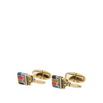 Paul Smith Paintbrush Cufflinks - Heren - Manchetknopen - Geel - ONE Size - Accessoires