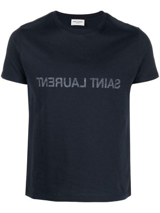 Tシャツ・カットソー SAINT LAURENT Logo print T-shirt White/Black 665234Y37AW Medium-747125YB2XE9599_A.jpg?v=3