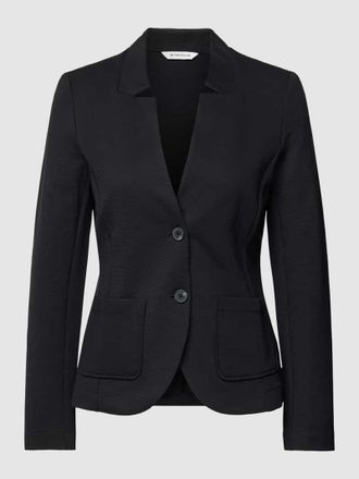 Tom Tailor Blazer mit Knopfleiste in Black, Größe XXXL