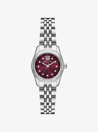 Michael Kors Mini Lexington Pav&eacute; Silver-Tone Watch
