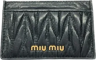 Miu Miu Pre-owned Wallets, female, Black, Size: ONE SIZE Pre-owned Fabric Wallet