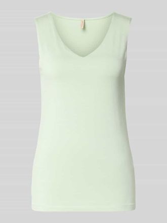 Soyaconcept Top mit V-Ausschnitt Modell Marica in Mint, Gr&ouml;&szlig;e XXL