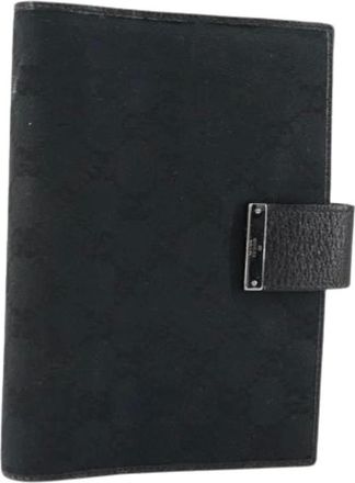 Gucci Pre-owned Accessories, female, Black, Size: ONE SIZE Pre-owned Canvas home-office
