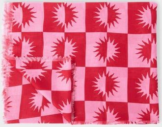 Katie Loxton Printed Scarf Le Soleil Print in Pink at Nordstrom
