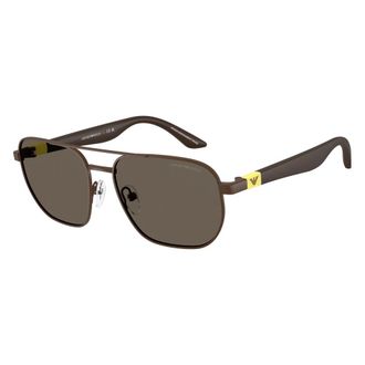 Emporio Armani Ek2003 Zonnebril - unisex - Accessoires - Bruin - Maat: 51 MM