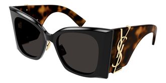 Saint Laurent SL M119/F BLAZE Asian Fit 003 Womens Sunglasses Black Size 53 - Free RX Lenses - Free RX Lenses