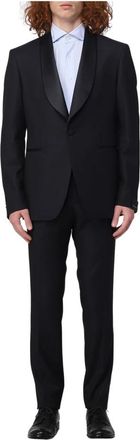 Tagliatore Single Breasted Suit Jacket - Heren - Business pakken - Zwart - S - Wol - Kostuums