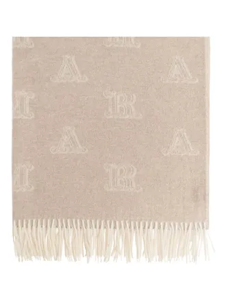 Max Mara jacquard cashmere scarf - Neutrals