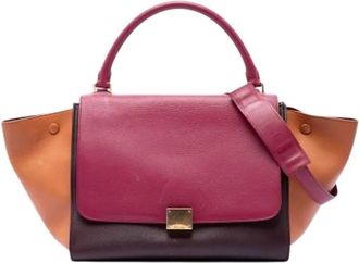 Celine Pre-owned Trapeze - Dames - Vintage Handtas - Rood - ONE Size - Leer - Vintage