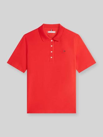 Tommy Hilfiger Regular Fit Poloshirts aus Baumwoll-Mix in Rot, Gr&ouml;&szlig;e XL