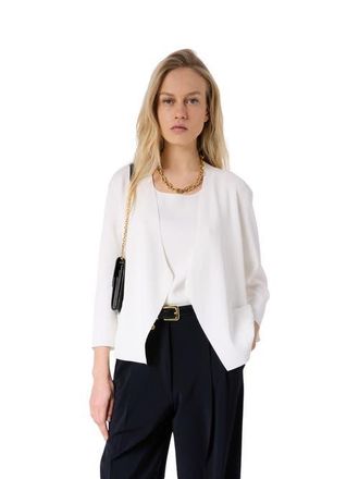 Gerard Darel Lynaya 3/4 Sleeve Open Front Cardigan in White at Nordstrom, Size X-Large
