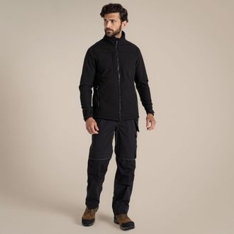 Craghoppers Heren Whitby Soft Shell Jas (Zwart)